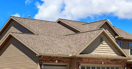 roof with asphalt shingles