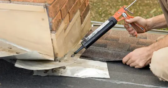 repairing chimney flashing